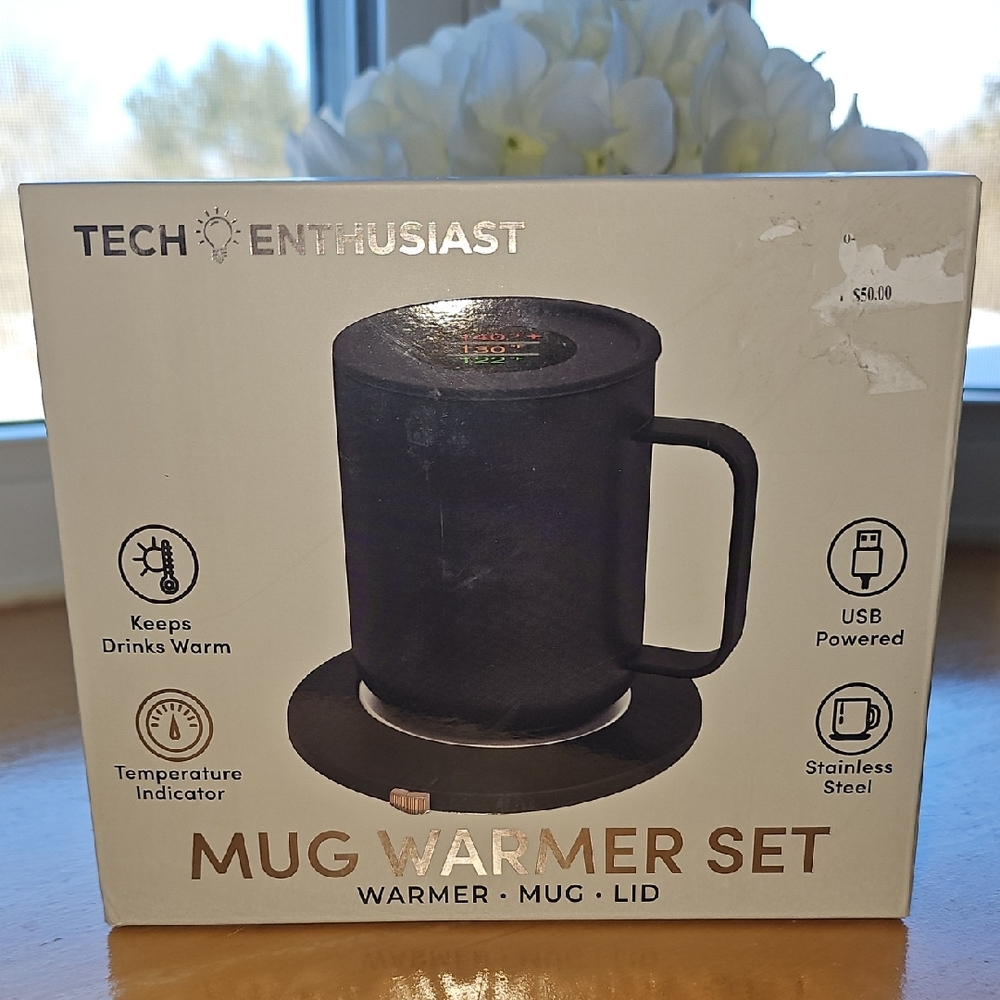 Tech Enthusiast Mug Warmer Set - Black